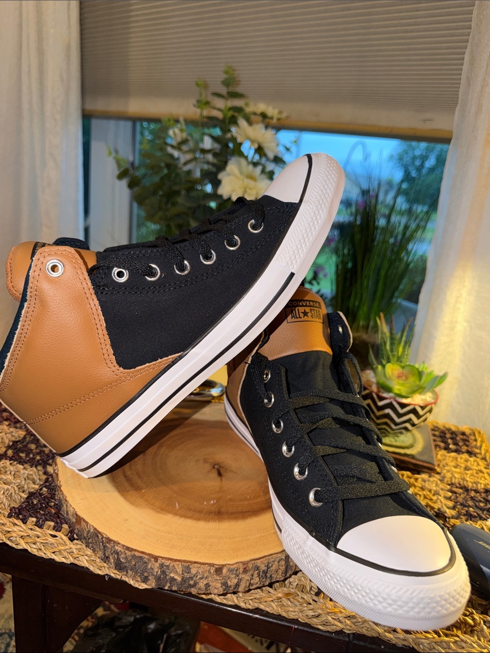 Converse Chuck Taylor All Star High Street Mid Brown Black Men’s 10.5 Women’s 12 - Picture 3 of 8